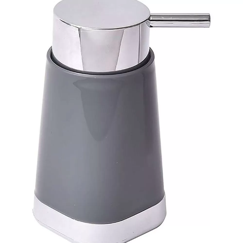 Accessoires De Salle De Bain | * Distributeur A Savon Base Chromee Gris