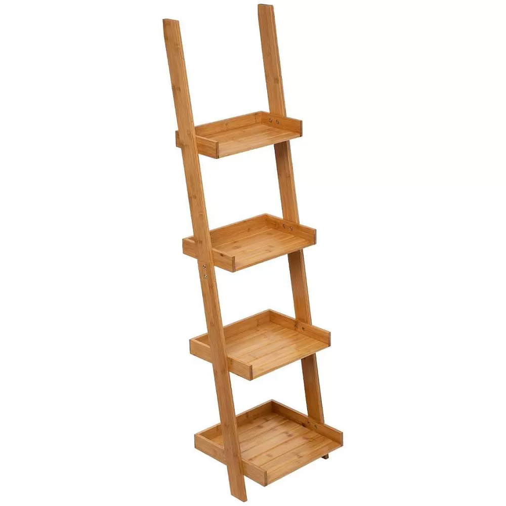 Five Meubles Salle De Bain>Echelle Etagere 4 Niveaux Sicela Bambou
