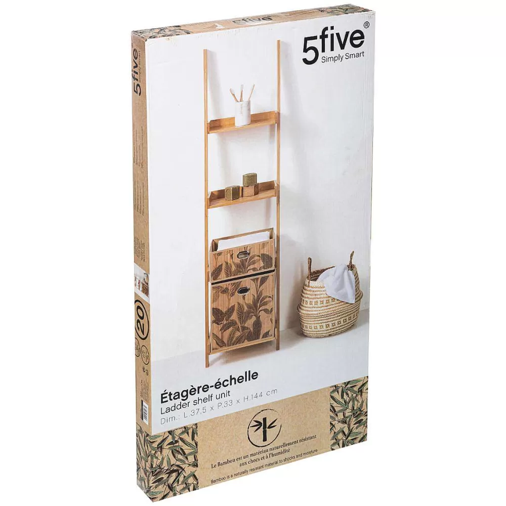 Five Meubles Salle De Bain>Echelle Etagere 4 Niveaux Sicela Bambou