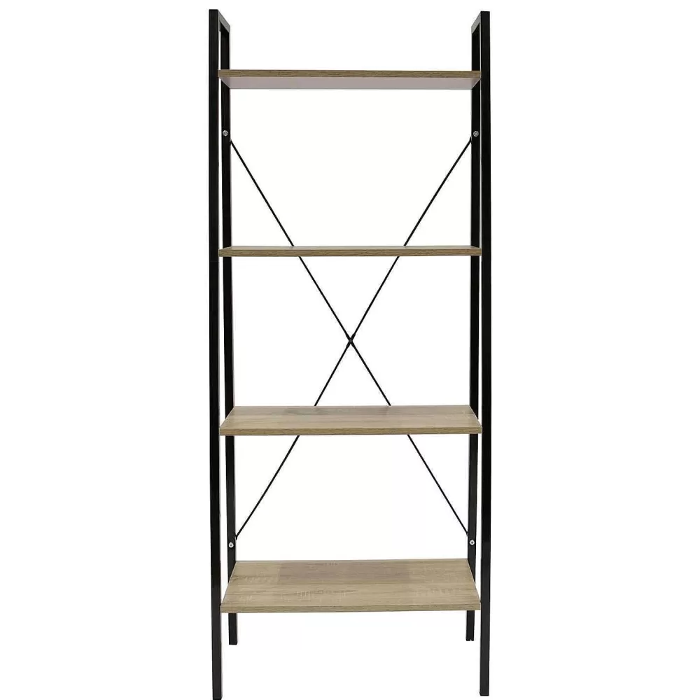 * Bibliothèques>Etagere Bois Et Metal 148X60X32 5Cm