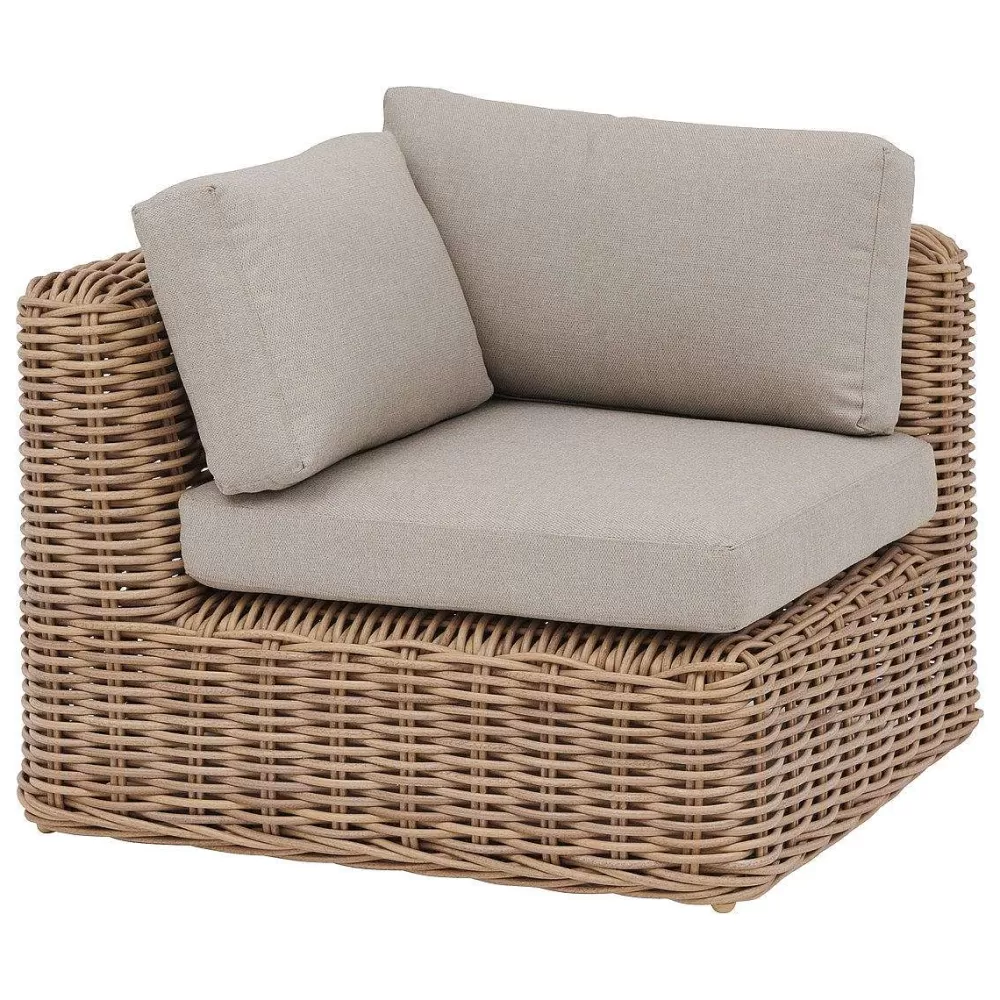 * Salons De Jardin>Fauteuil Angle Savinia Tahini