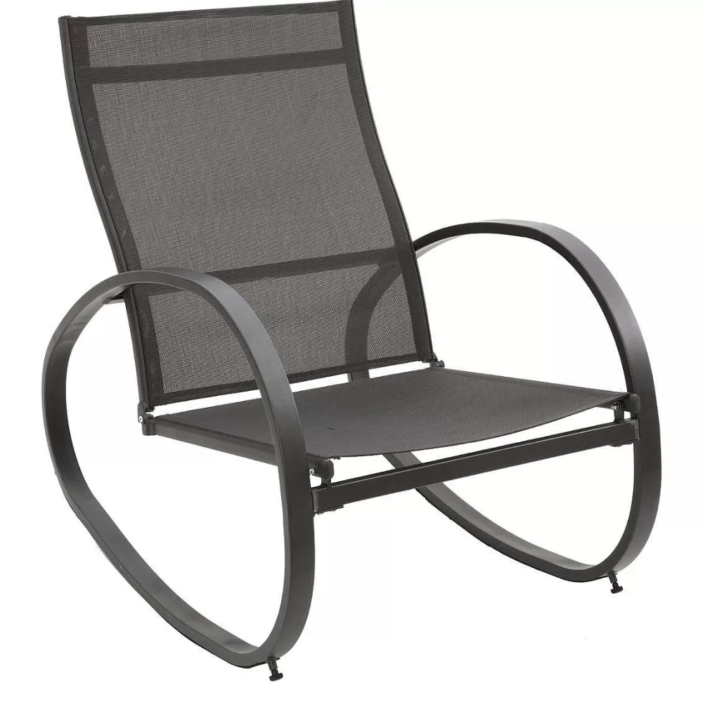 Hespéride Chaises Detente>Fauteuil Bascule Nevada Graphite