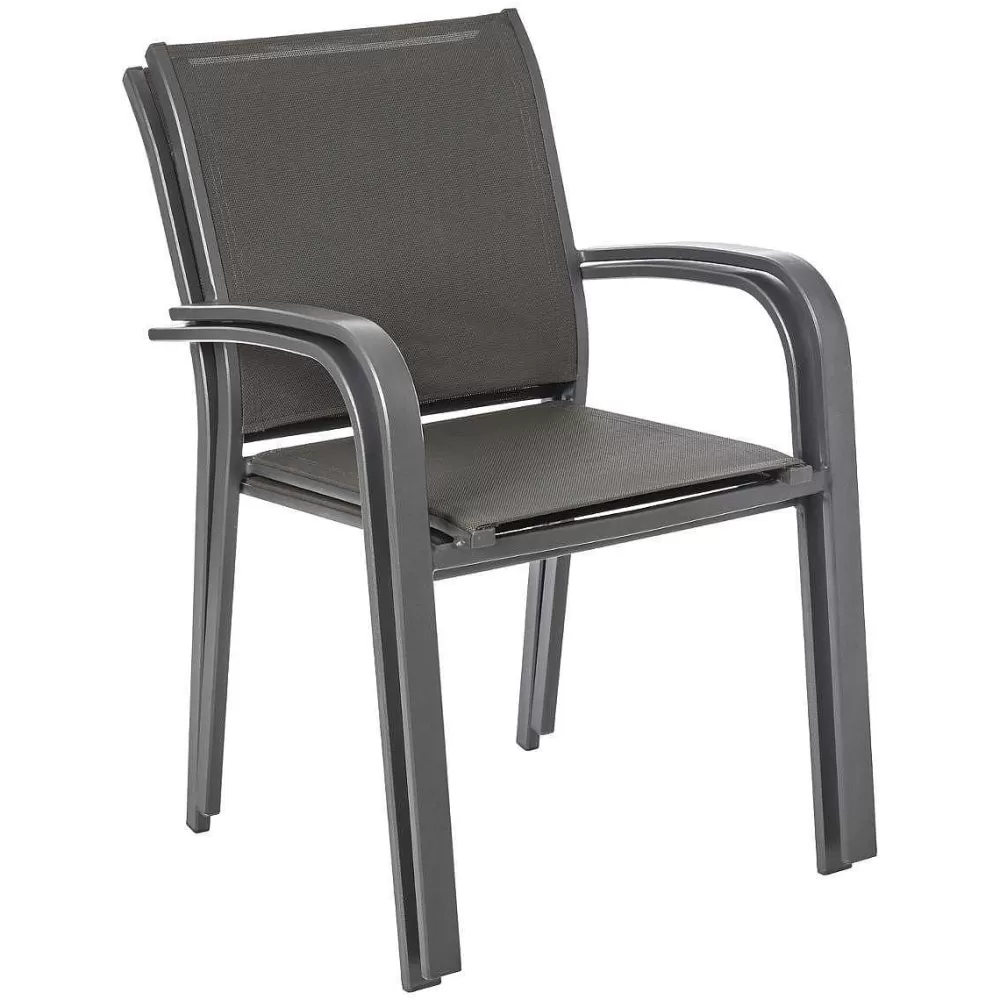 Hespéride Banc De Jardin>Fauteuil Essentia Empilable Anthracite Graphite