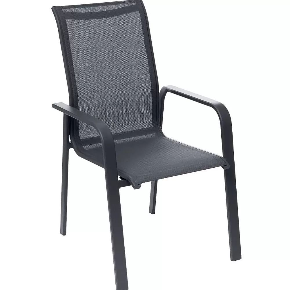 Hespéride Banc De Jardin>Fauteuil Essio Dossier Haut Anthracite Graphite