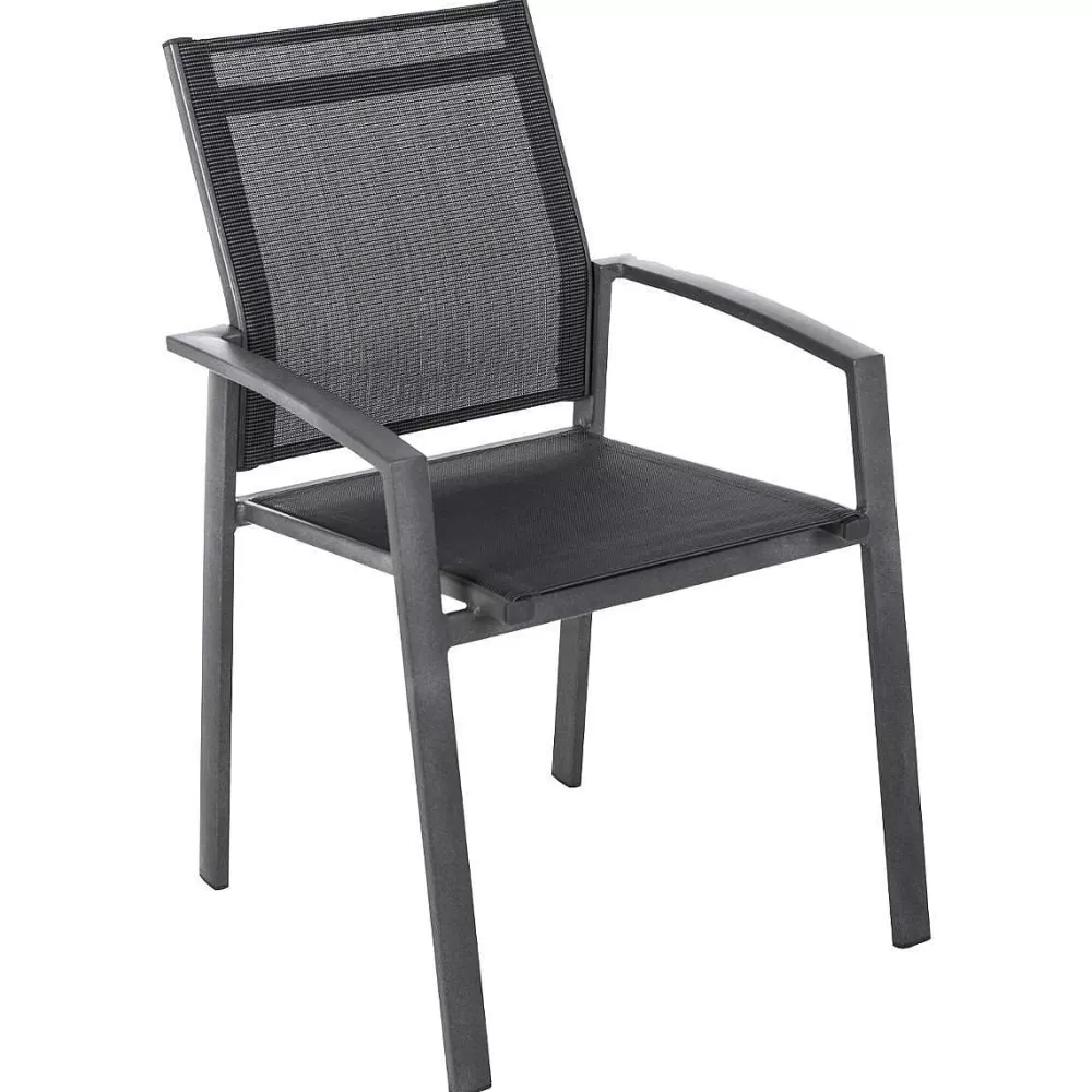 Hespéride Banc De Jardin>Fauteuil Repas Axiome Poivre Graphite