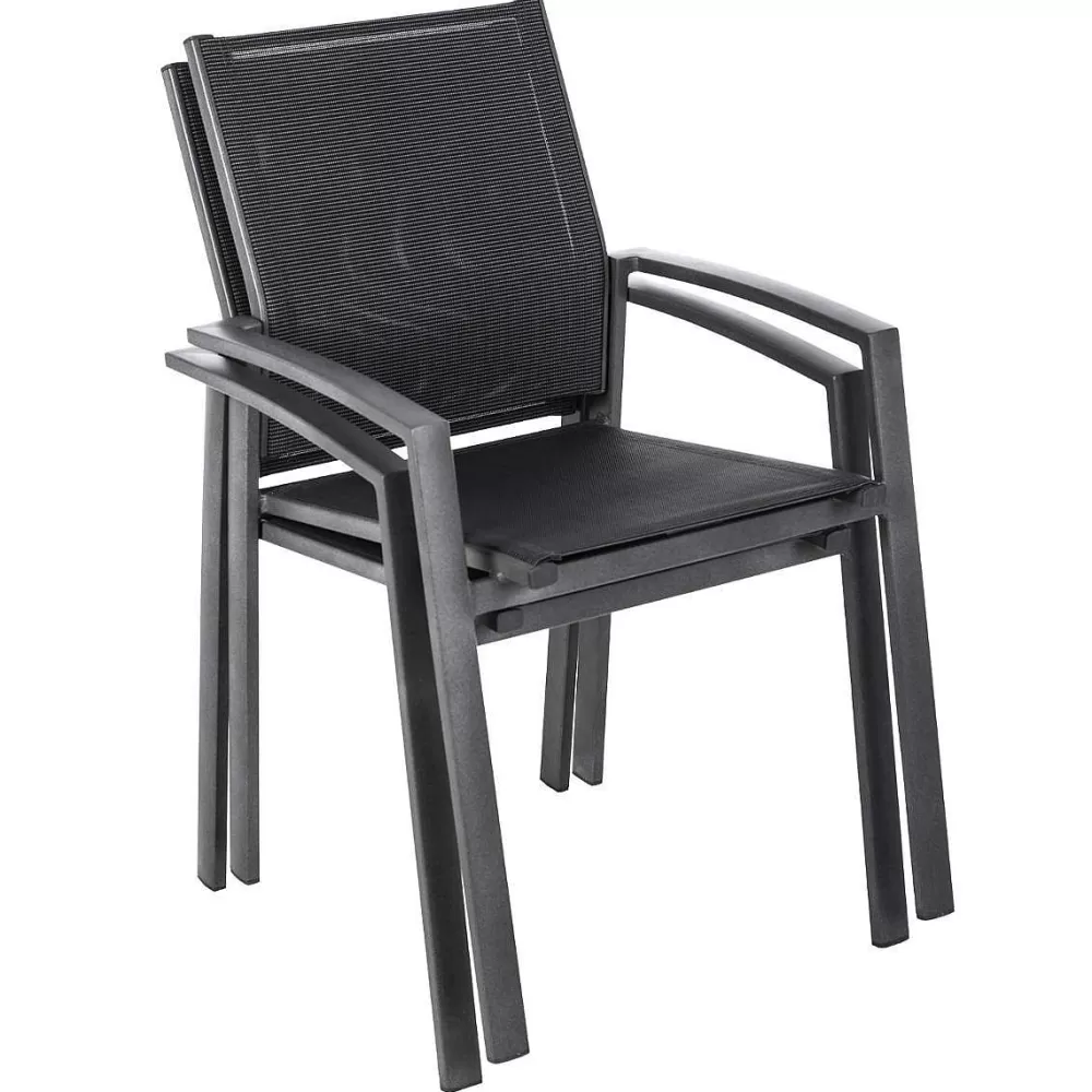 Hespéride Banc De Jardin>Fauteuil Repas Axiome Poivre Graphite