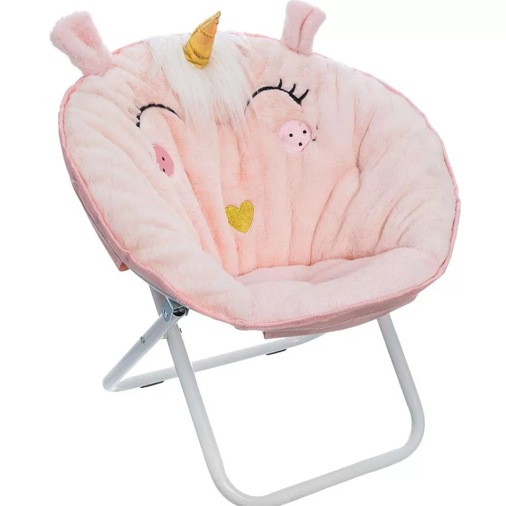 Atmosphera Fauteuil Enfant>Fauteuil Tissu Pliant Licorne