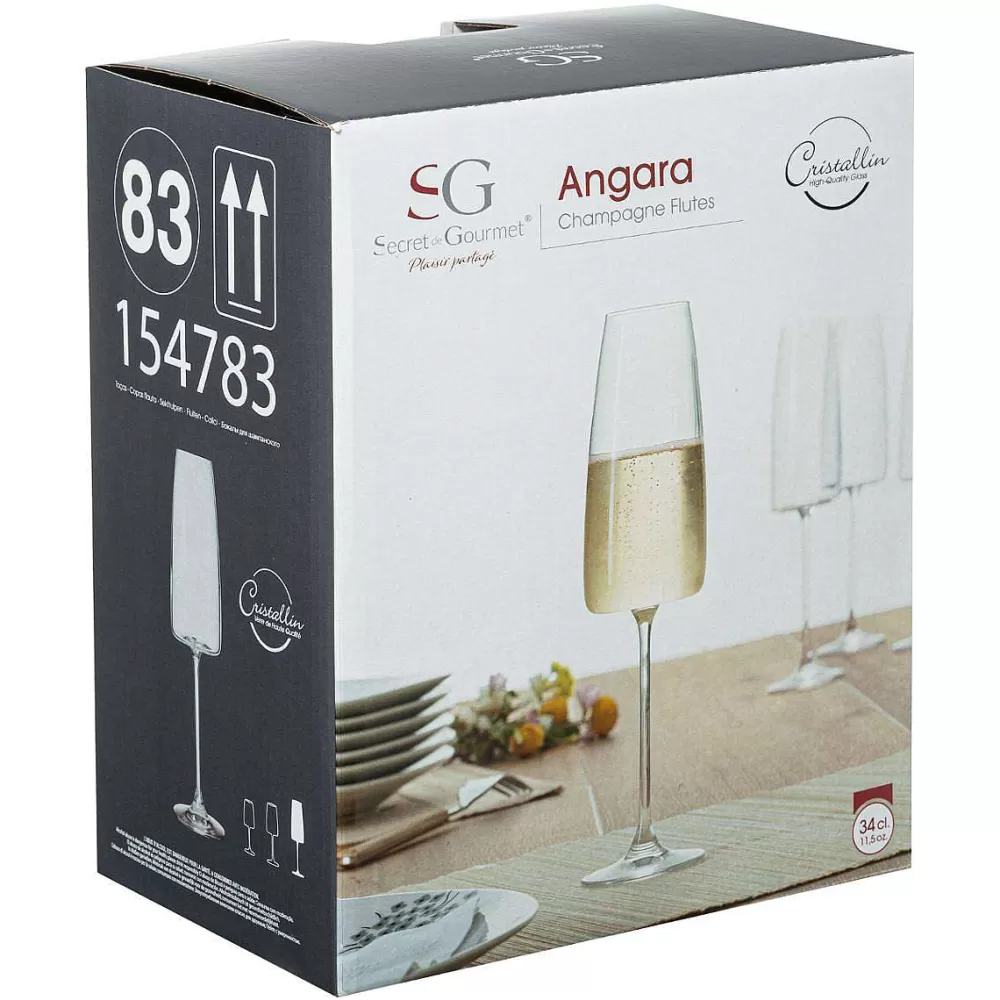 Verres | Secret de Gourmet Flute Cristallin X1 Angara 34Cl