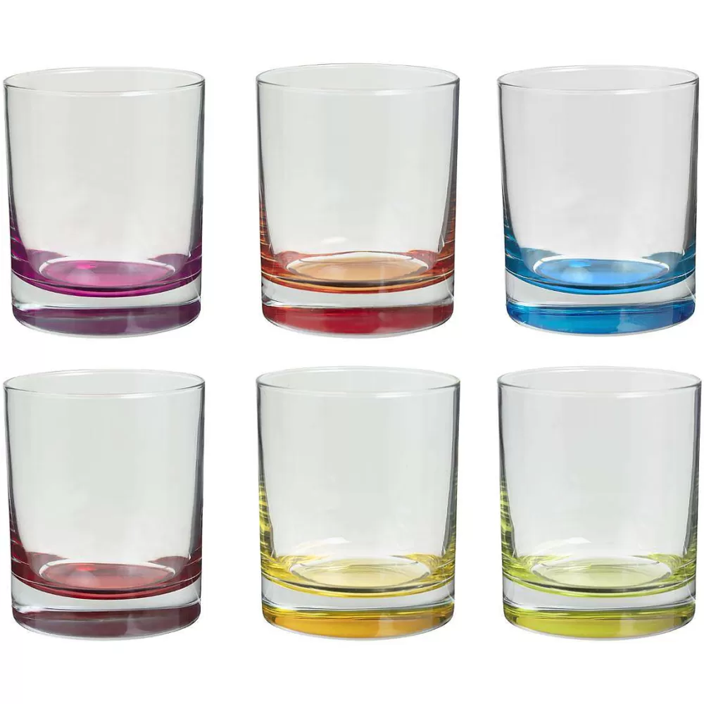 Verres | Secret de Gourmet Gobelet Bas X6 Colori Eau 30Cl