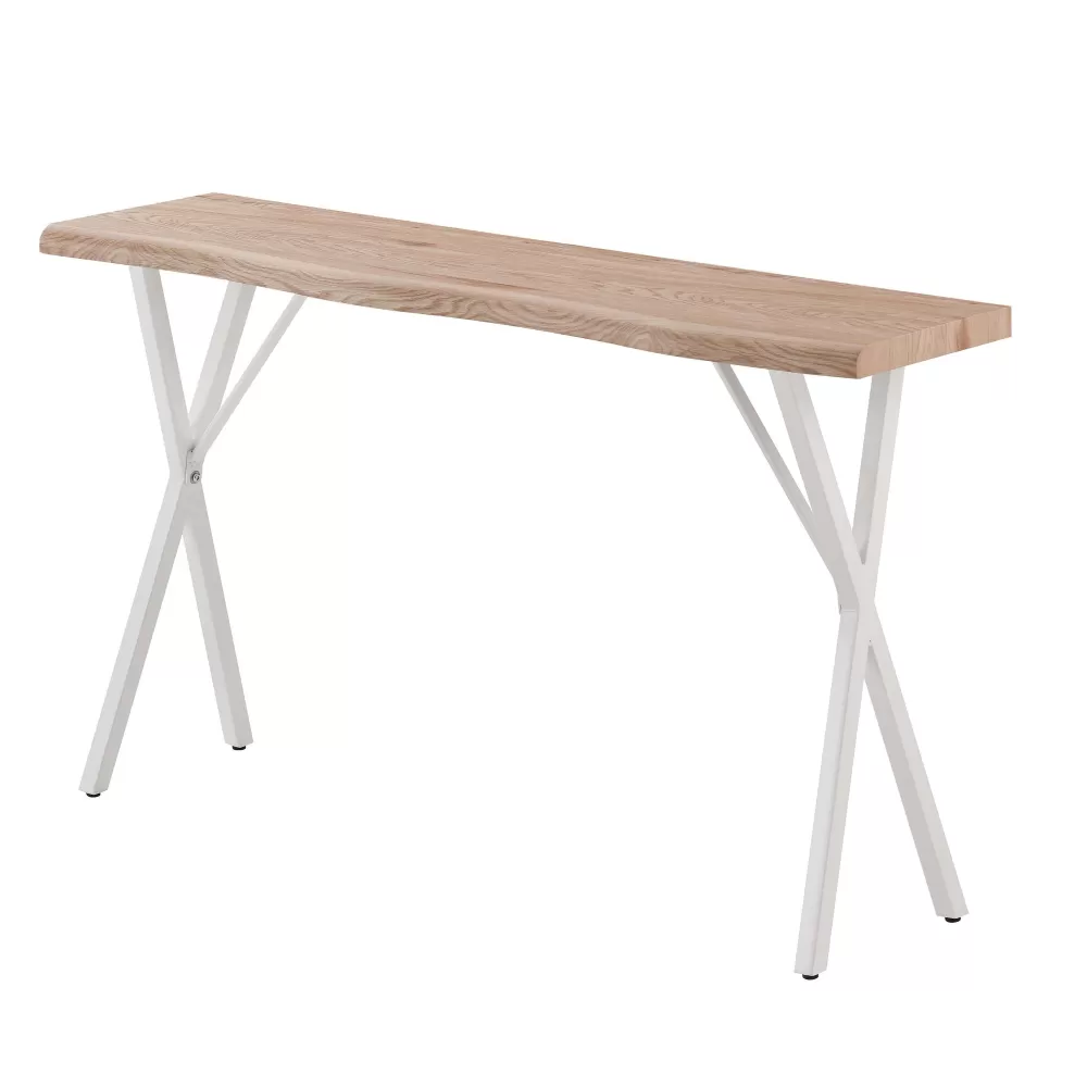 * Tables Consoles>Hermione Console 140X35X80Cm Pieds Blanc