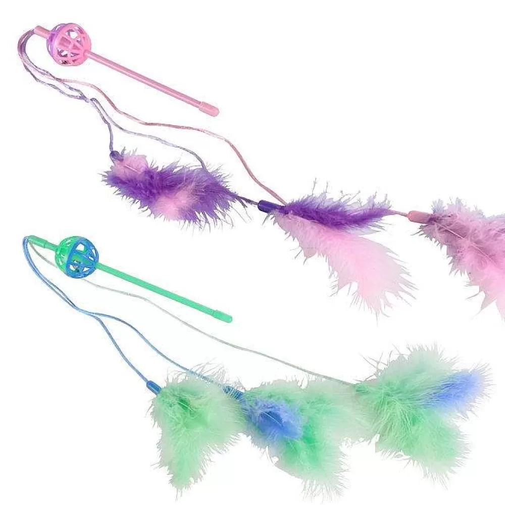 Jouets | * Jouet Canne A Peche Avec Plume Et Grelot 18Cm