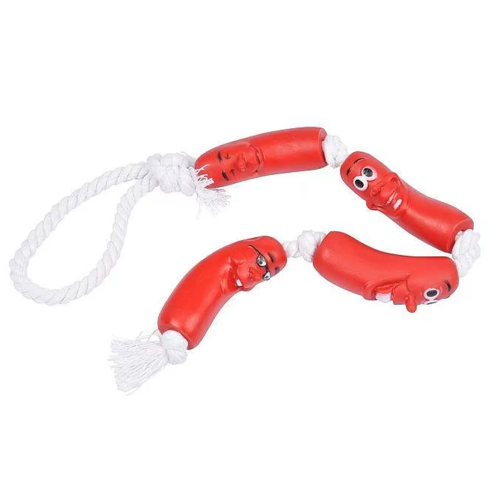 Jouets | * Jouet Chaine De Saucisses Vinyle 7.5Cm Rouge Blanc