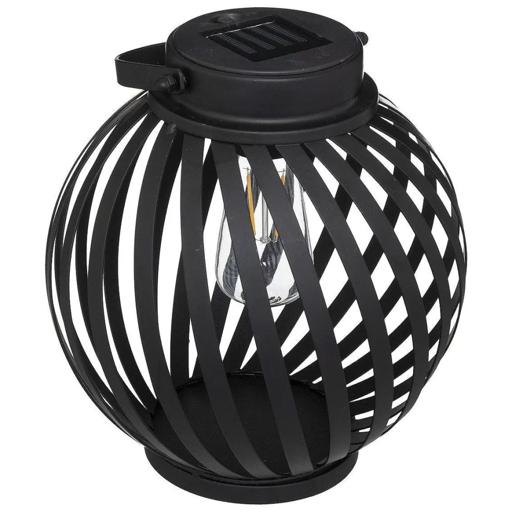 * Éclairage Et Liminaire Extérieur>Lampe Solaire Metal Isya Noir H.21Cm