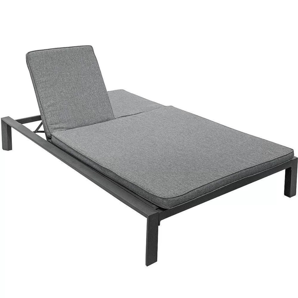 Hespéride Chaise Longue Et Transat De Jardin>Lit De Piscine Double Evasion Graphite