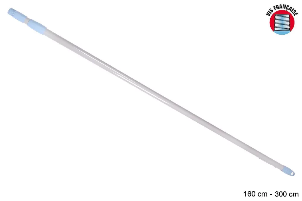 Menage | * Manche Metal Telescopique Bicolore 300Cm Vis Francaise