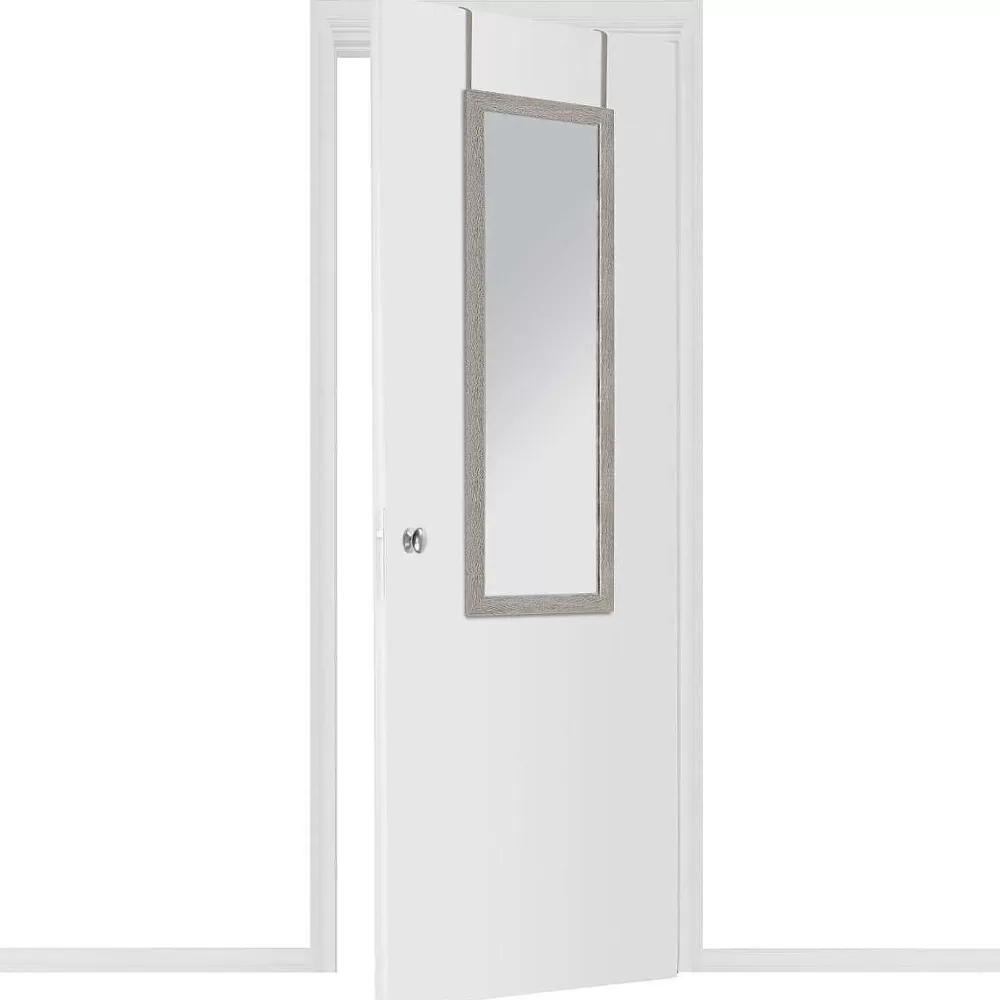 Miroirs De Dressing | Atmosphera Miroir Porte Effet Bois 35X109Cm