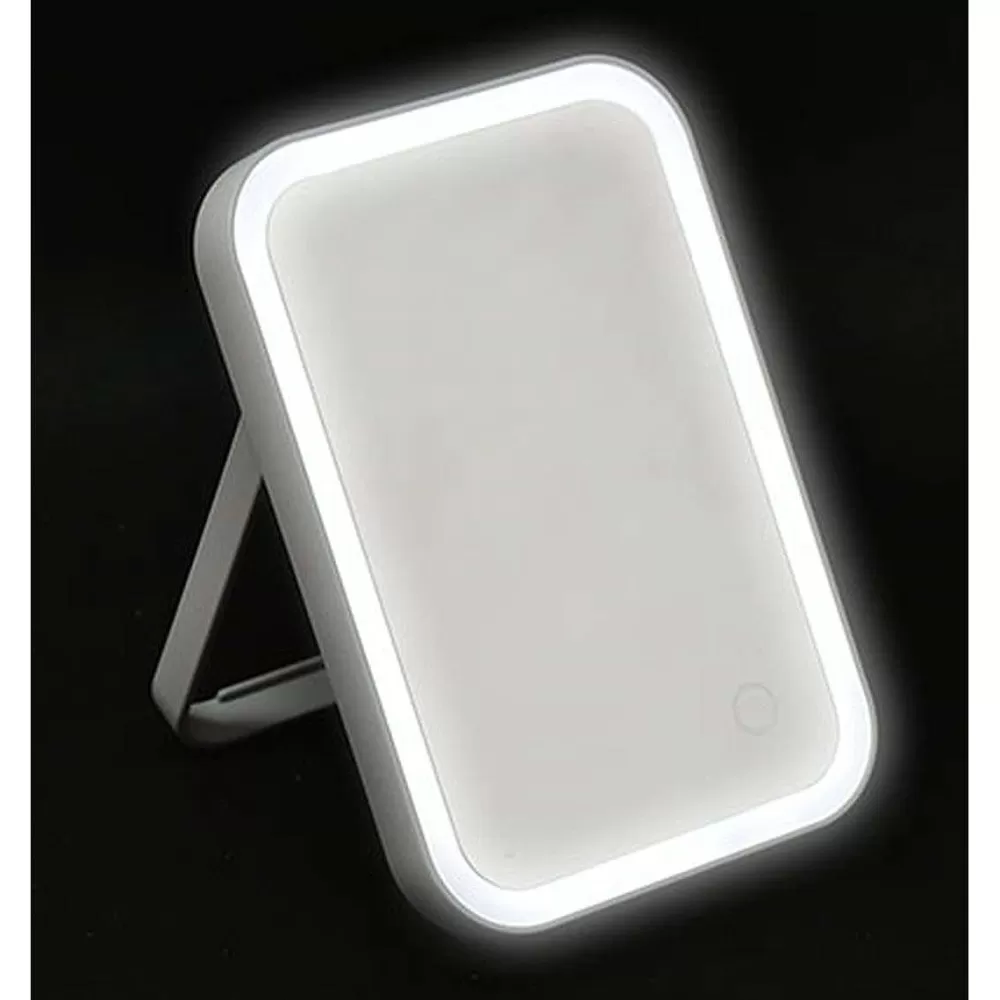 Miroirs De Dressing | * Miroir Rectangulaire A Led Sur Pied Gris