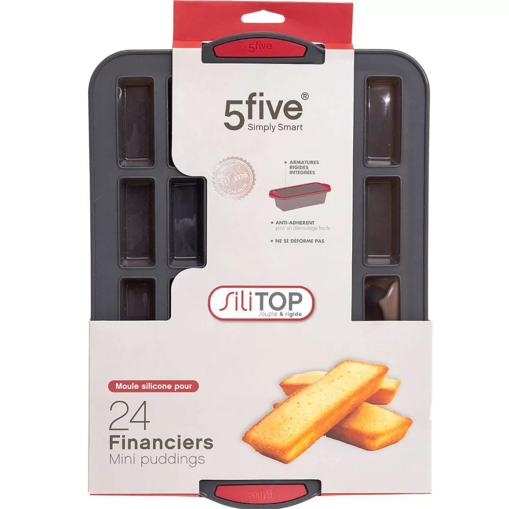 Moules Et Plats | Five Moule 24 Financiers Sili Silitop