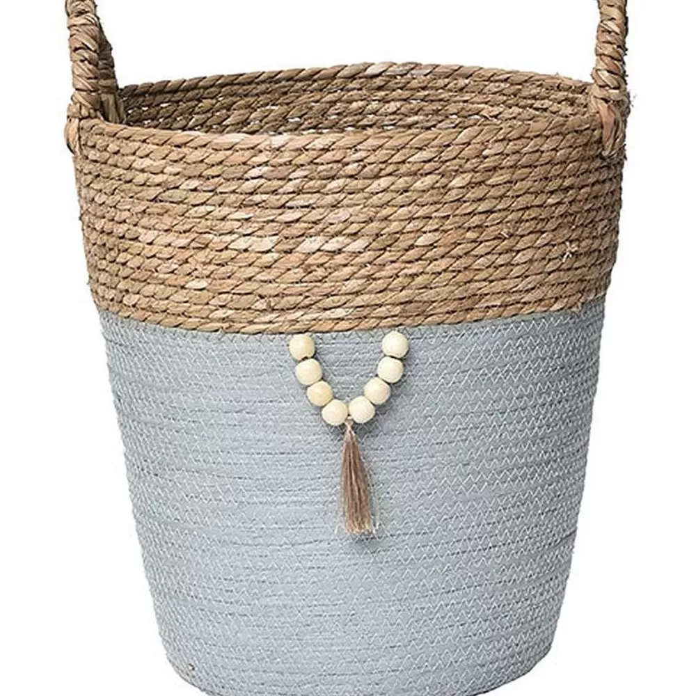 Rangements Deco | * Moyenne Paniere Ronde Deco Naturel Vert Kaki