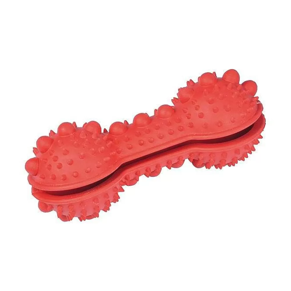 Repas Et Accessoires | * Os Distributeur De Croquettes Caoutchouc 15Cm Rouge