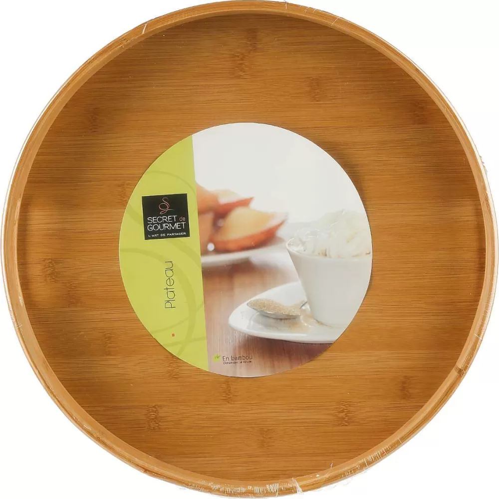 Boîtes Et Plateaux | Secret de Gourmet Plateau Bambou Rond 40Cm