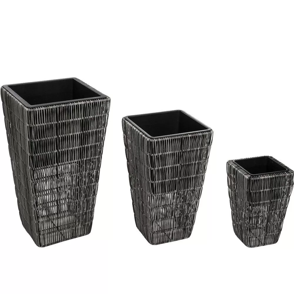 * Pots De Fleurs Et Jardinieres>Pot Rattan D.24X37Cm