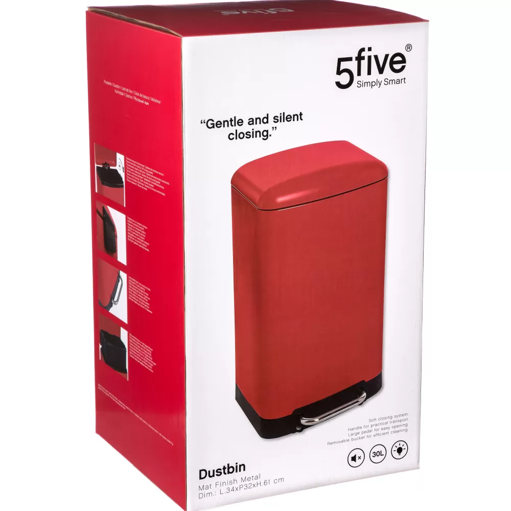 Poubelles | Five Poubelle 30L Rouge