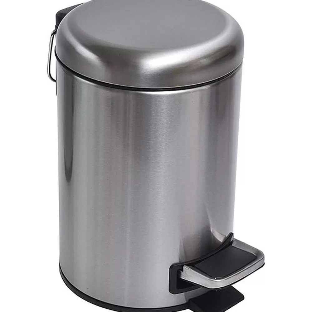 Poubelles De Salle De Bain | * Poubelle Acier Inoxydable 3 L Frein De Chute Chrome