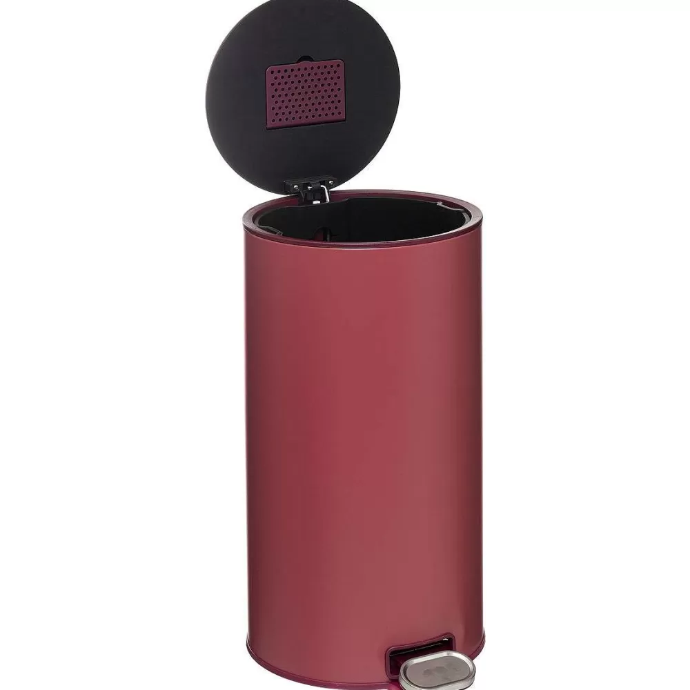 Poubelles | Five Poubelle Metal 30L Rouge Delta