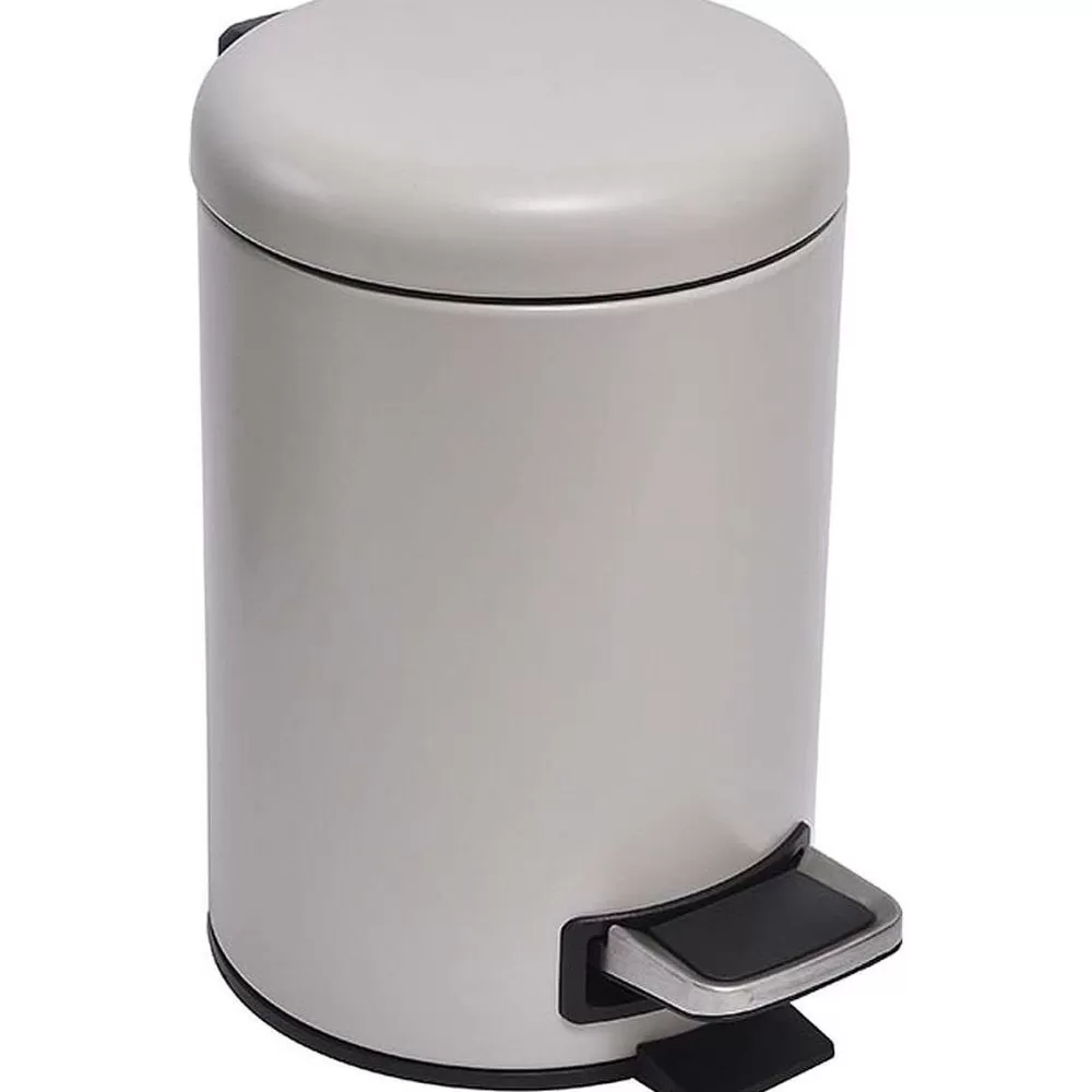 Poubelles De Salle De Bain | * Poubelle Metal 3 L Frein De Chute Taupe Mat