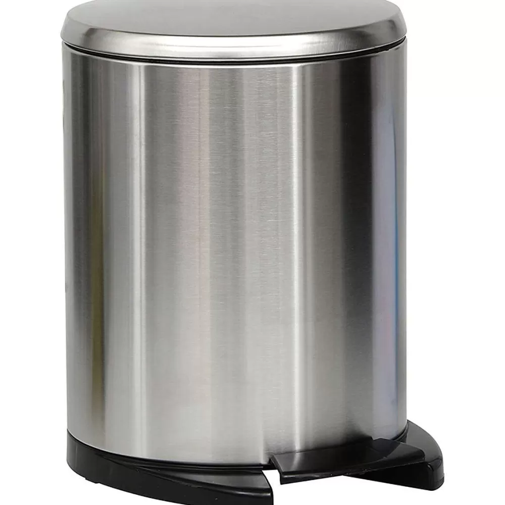 Poubelles De Salle De Bain | * Poubelle Metal Frein De Chute 6L Chrome