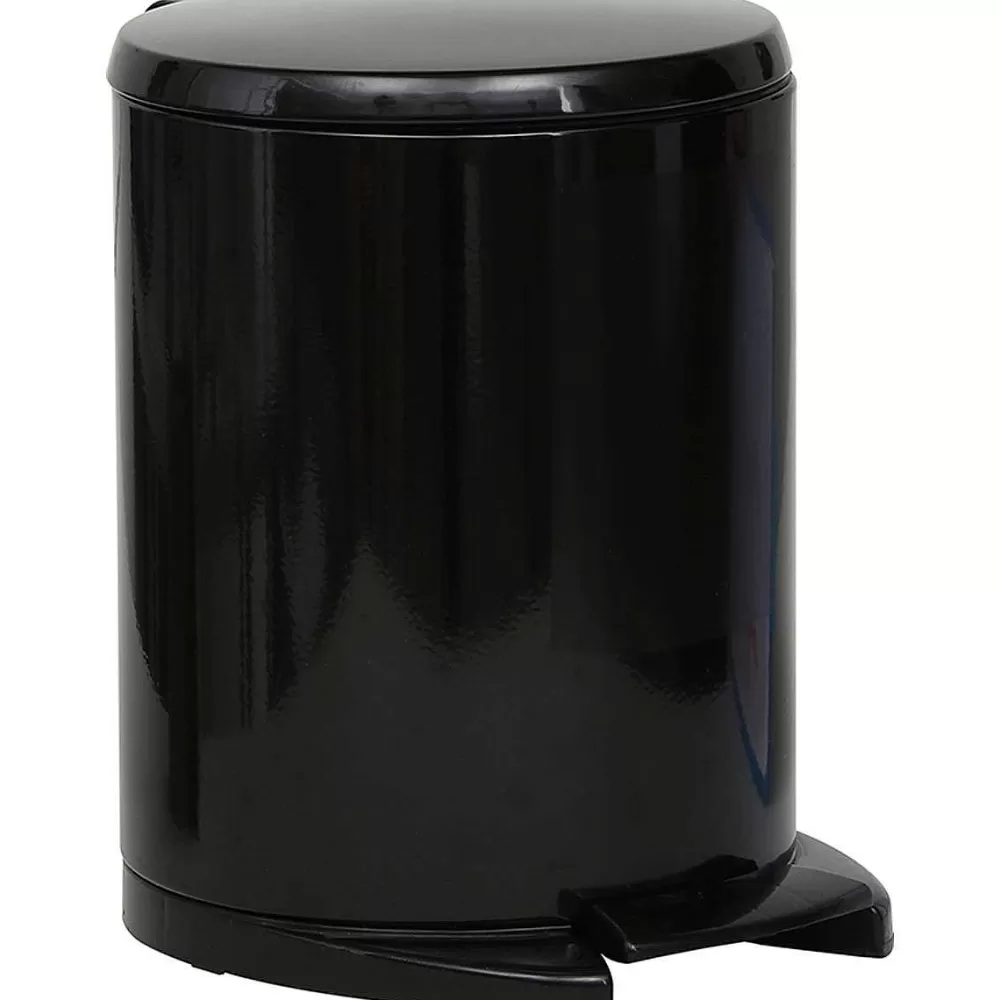 Poubelles De Salle De Bain | * Poubelle Metal Frein De Chute 6L Noir