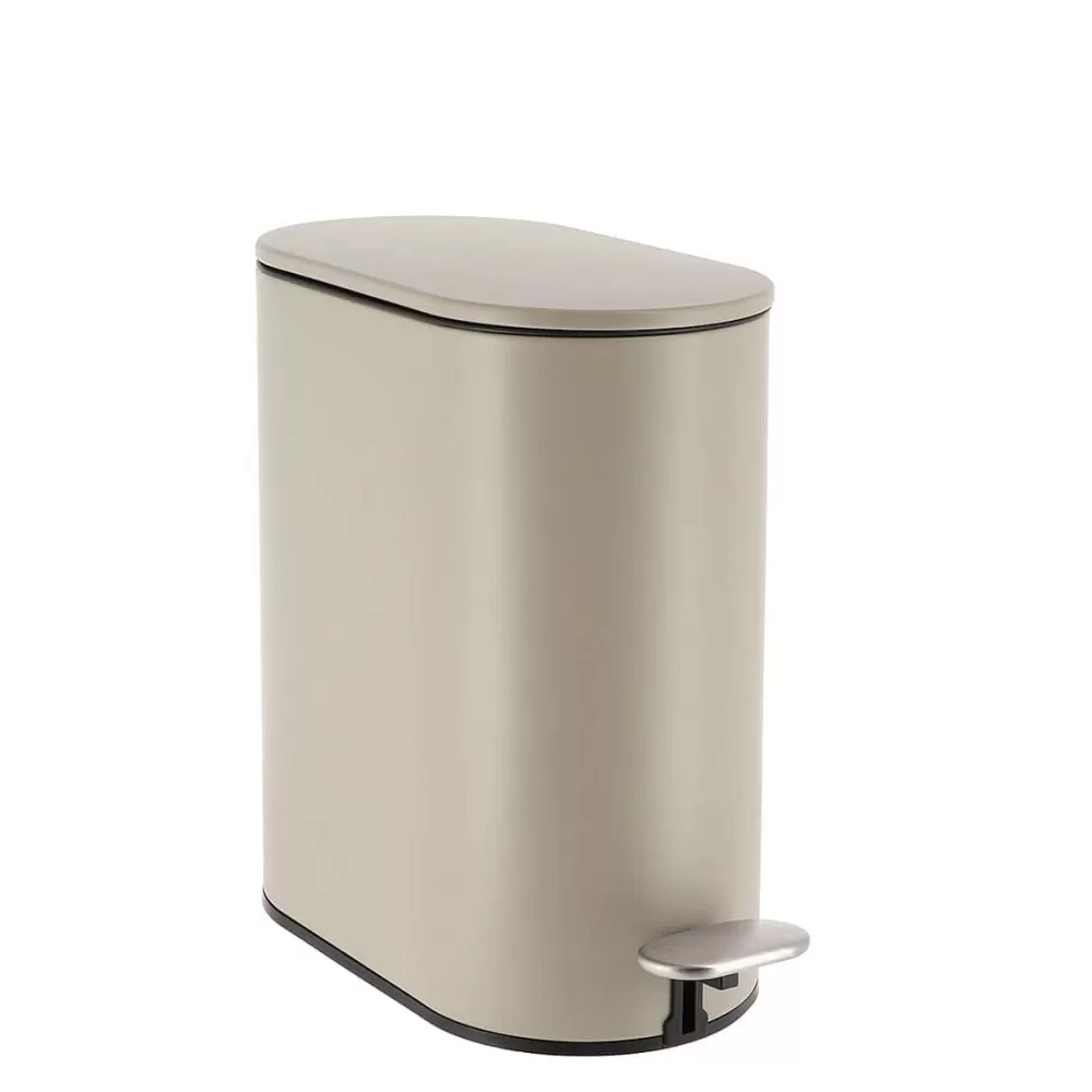 Poubelles De Salle De Bain | * Poubelle Metal Ovale 5L Pedale Ficelle