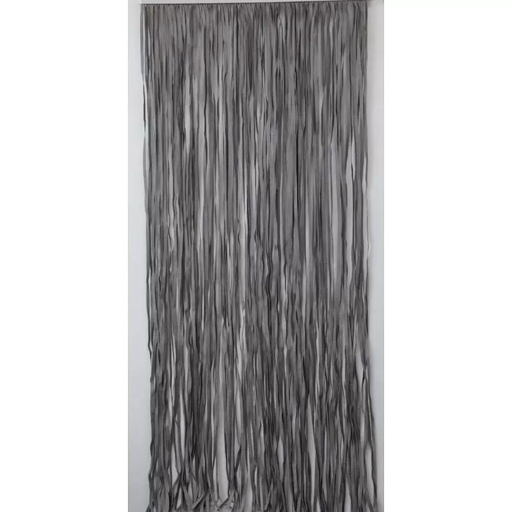 * Rideaux De Porte>Rideau De Porte Lanieres Tressees 90X200Cm Gris