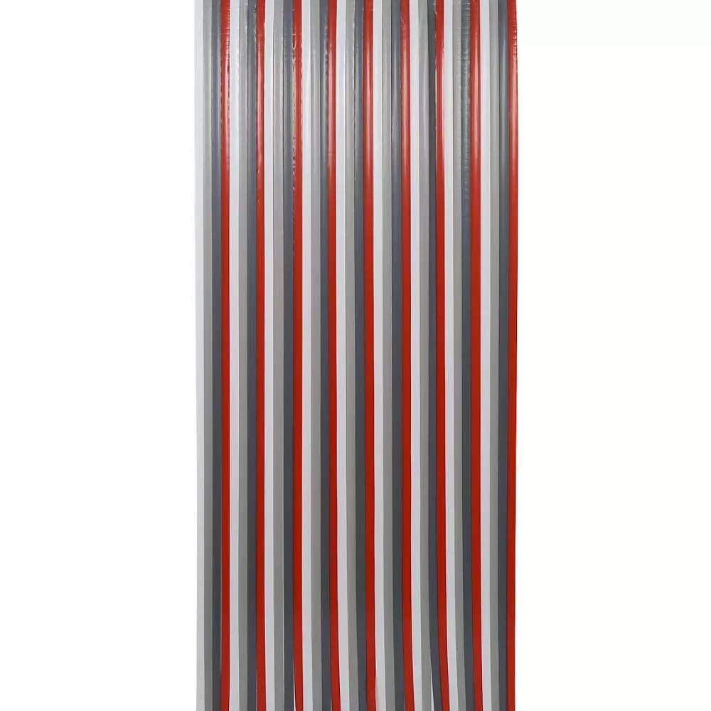 * Rideaux De Porte>Rideau De Porte Plastique 90X220Cm Rouge Blanc Gris