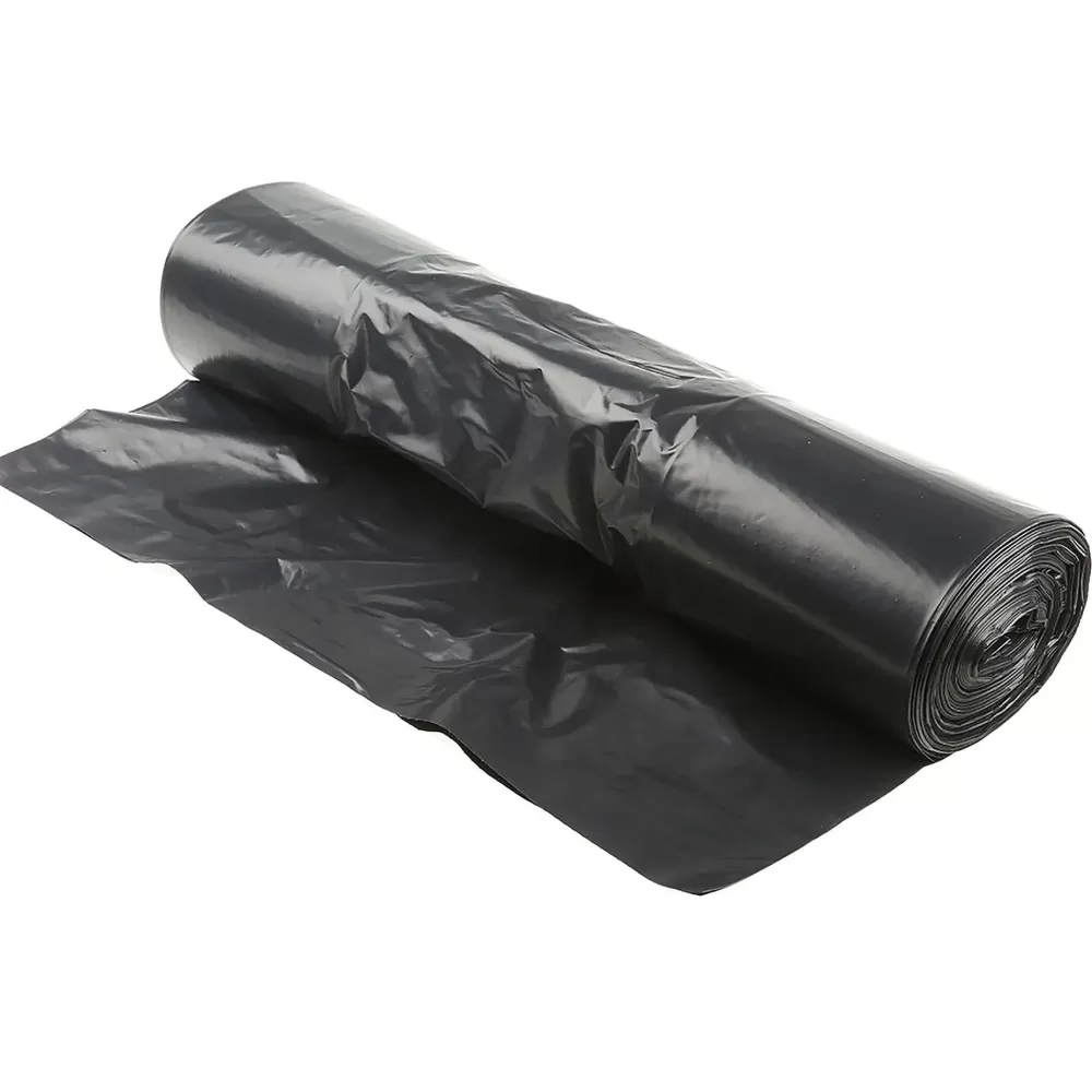 Menage | * Set 10 Sacs Poubelle 130L Plastique Liens Coulissants Noir