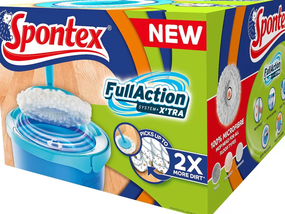 Menage | * Spontex Kit Balai Full Action Xtra Avec 1 Recharge