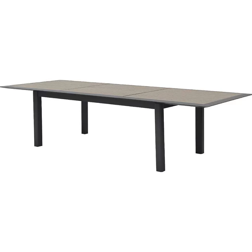 Hespéride Tables De Jardin>Table Allure Aluminium Muscade Graphite 12 Places