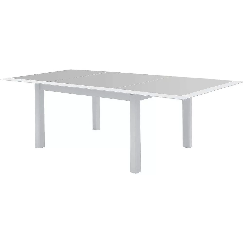 * Tables De Jardin>Table Allure Extensible Gris Blanc 10 Places