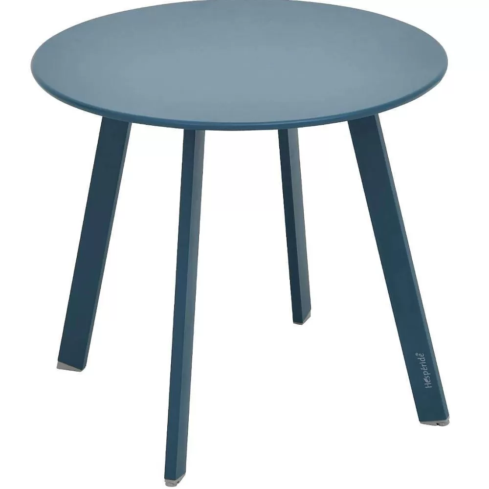 Hespéride Tables De Jardin>Table Appoint Saona D.50Cm Bleu Canard Mat