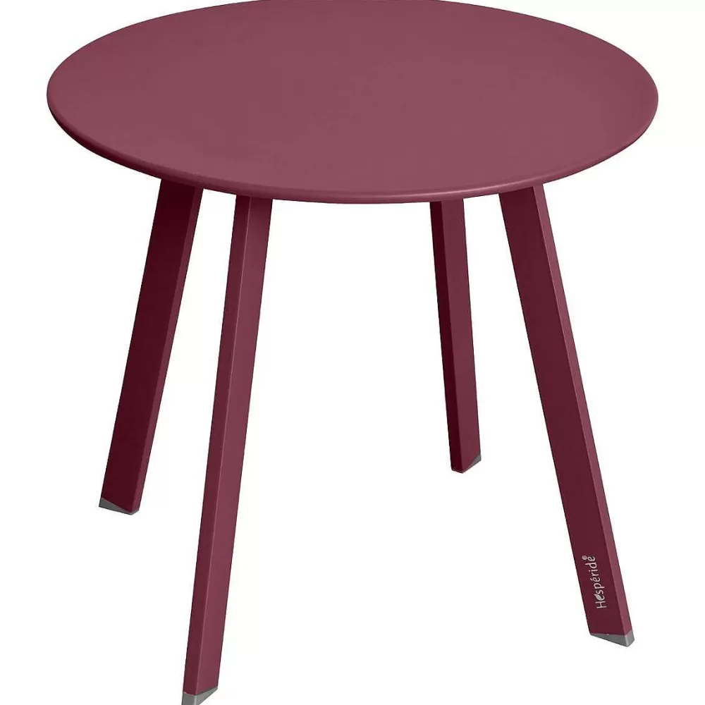 Hespéride Tables De Jardin>Table Appoint Saona D.50Cm Bordeaux Mat