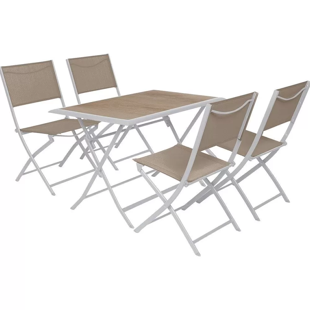 * Tables De Jardin>Table Azua Pliante Houblon 4 Places