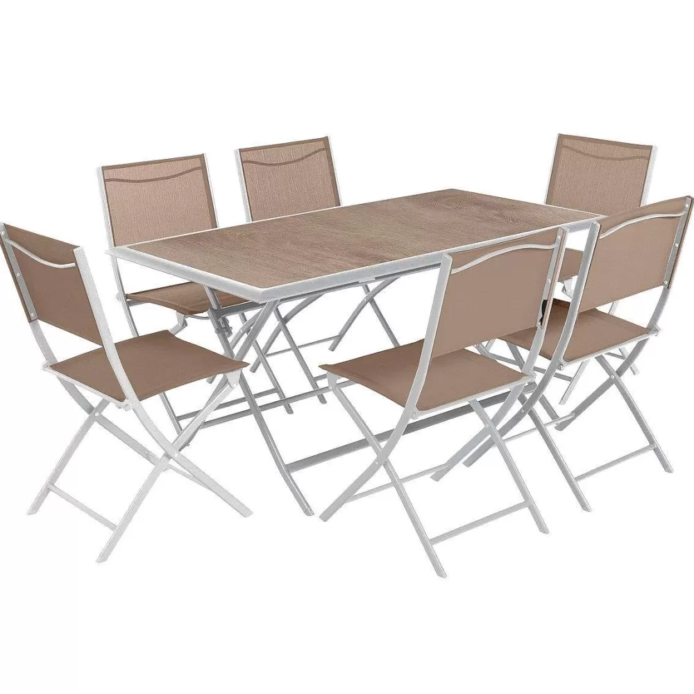 * Tables De Jardin>Table Azua Pliante Houblon 6 Places