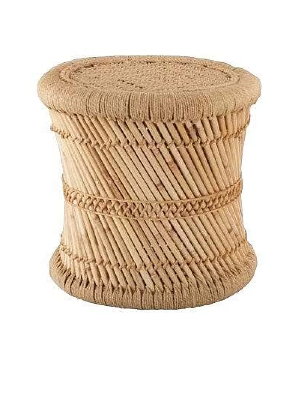 * Bouts De Canapé>Table Cafe Corde Naturel D.37X37.8Cm