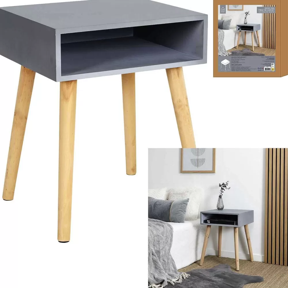 * Tables De Chevet>Table Chevet Niche Gris