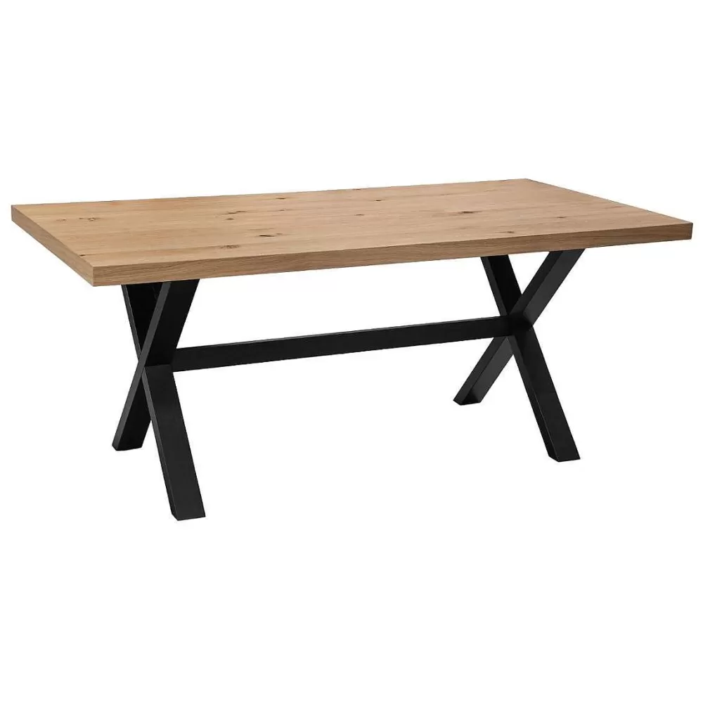 Atmosphera Tables À Manger>Table Diner Pied Croix Steja D180X90X75Cm