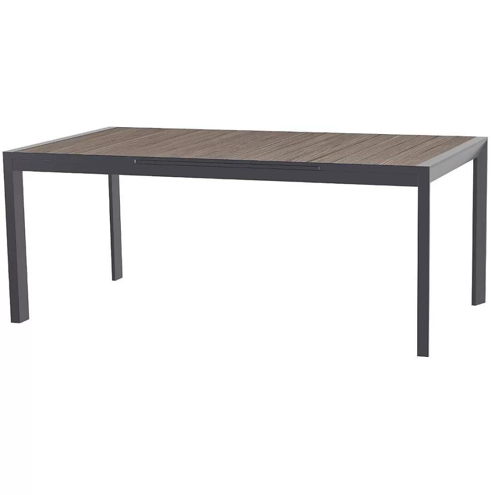 Hespéride Tables De Jardin>Table Evasion Rallonge Automatique Seigle Graphite 10 Places