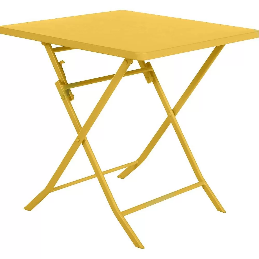 Hespéride Tables De Jardin>Table Greensboro Carree Moutarde 2 Places