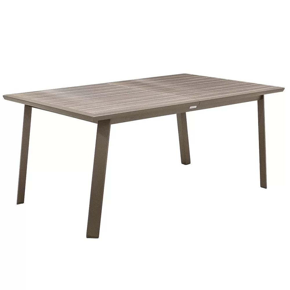 * Tables De Jardin>Table Pavane Extensible Aluminium Seigle Praline 10 Places