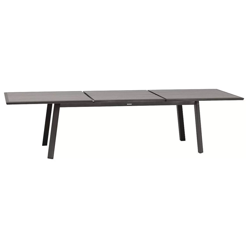 * Tables De Jardin>Table Pavane Extensible Aluminium Seigle Praline 12 Places